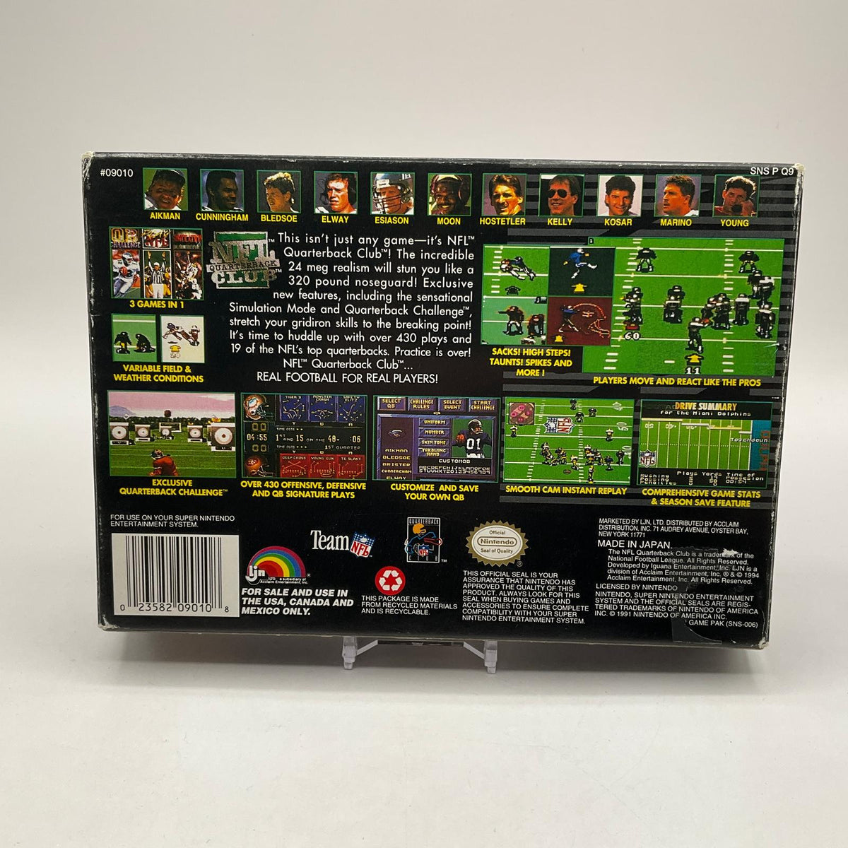 NFL Quarterback Club Super Nintendo CIB