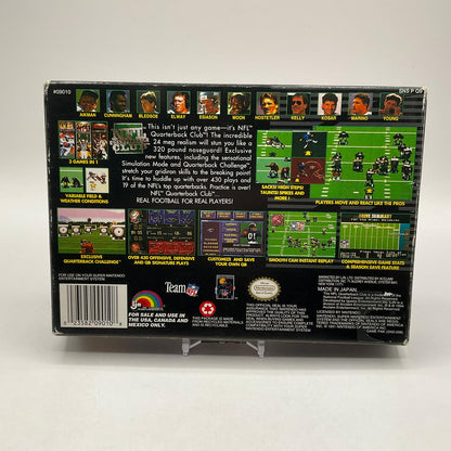 NFL Quarterback Club Super Nintendo CIB