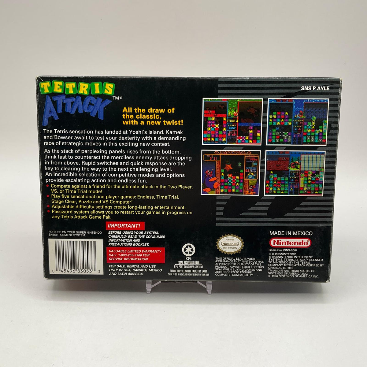 Tetris Attack Super Nintendo CIB