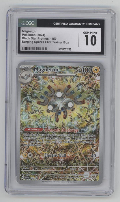 Magneton Pokemon Surging Spark ETB Promo #159 CGC 10