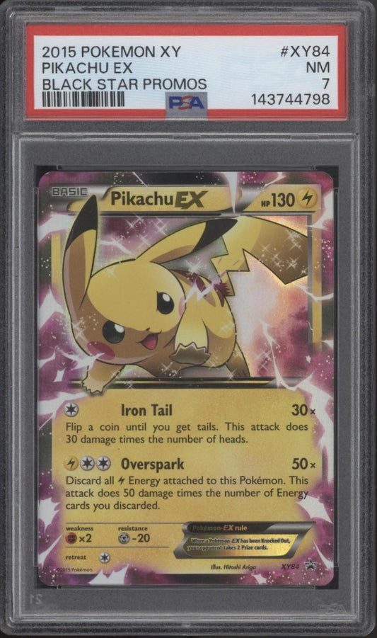 Pikachu ex Pokemon Black Star Promos #XY84 PSA 7