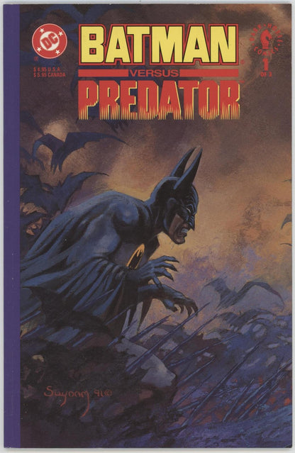 Batman vs. Predator (1991 1st Series) #1-3 (2 Variants Of #1)