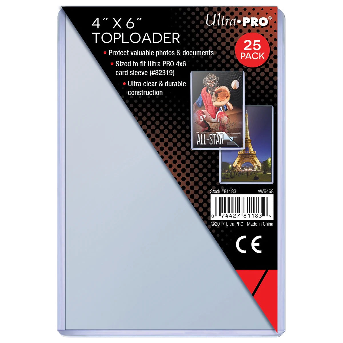 Ultra Pro: 4" x 6" Toploaders (25ct)