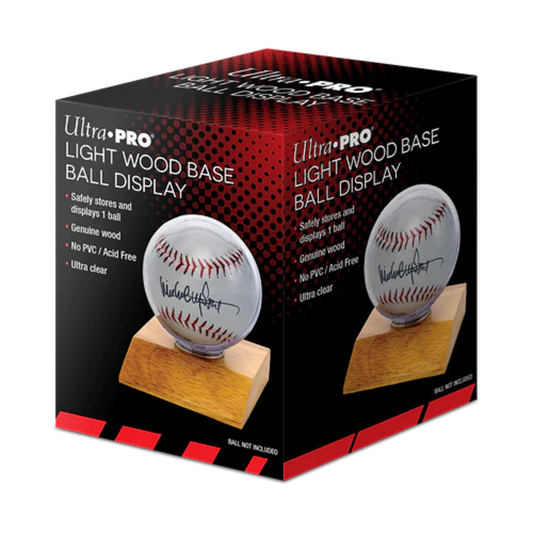 Ultra Pro: Baseball Wood Base Display Holder (Light Wood)