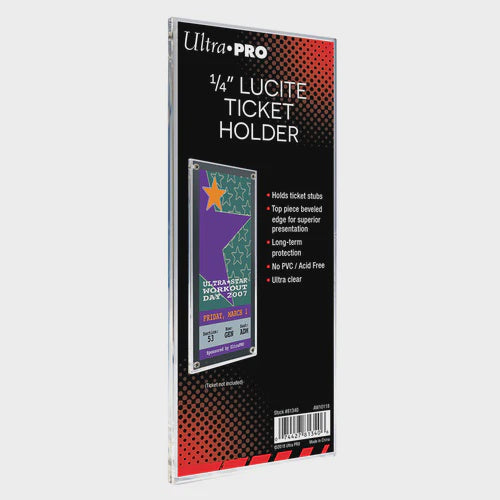 Ultra Pro: Lucite Ticket Holder for 2-1/2" X 7" Ticket Stubs