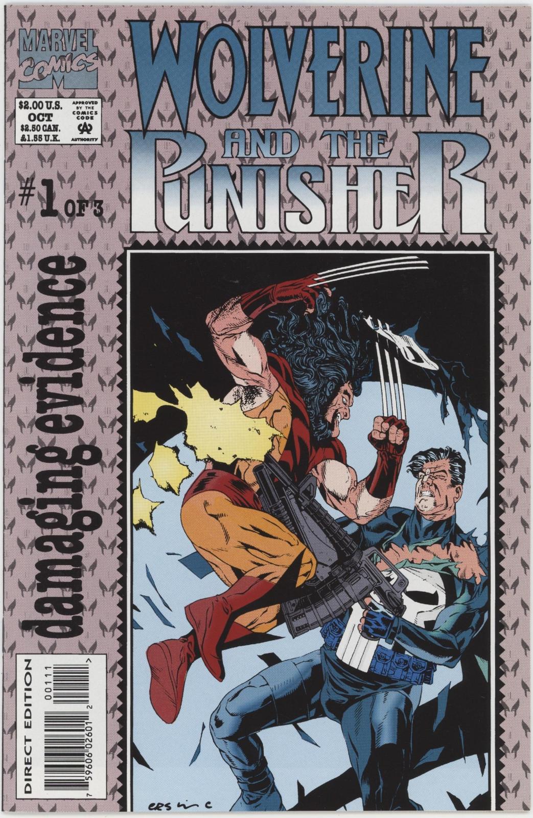 Wolverine and the Punisher Damaging Evidence (1993 Marvel) #1-3