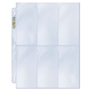 Ultra Pro: 6-Pocket for 2-1/2" X 5-1/4" Platinum Series Pocket Pages (100ct)