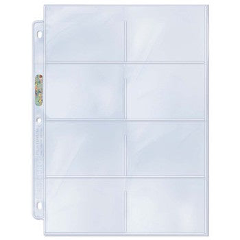 Ultra Pro: 8-Pocket for 2-3/4" x 3-1/2" Platinum Series Pocket Pages (100ct)