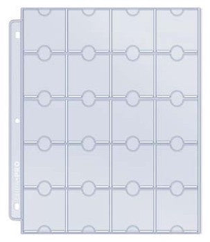 Ultra Pro: Platinum Series 20-Pocket Pages (10ct) for Coins and Tokens