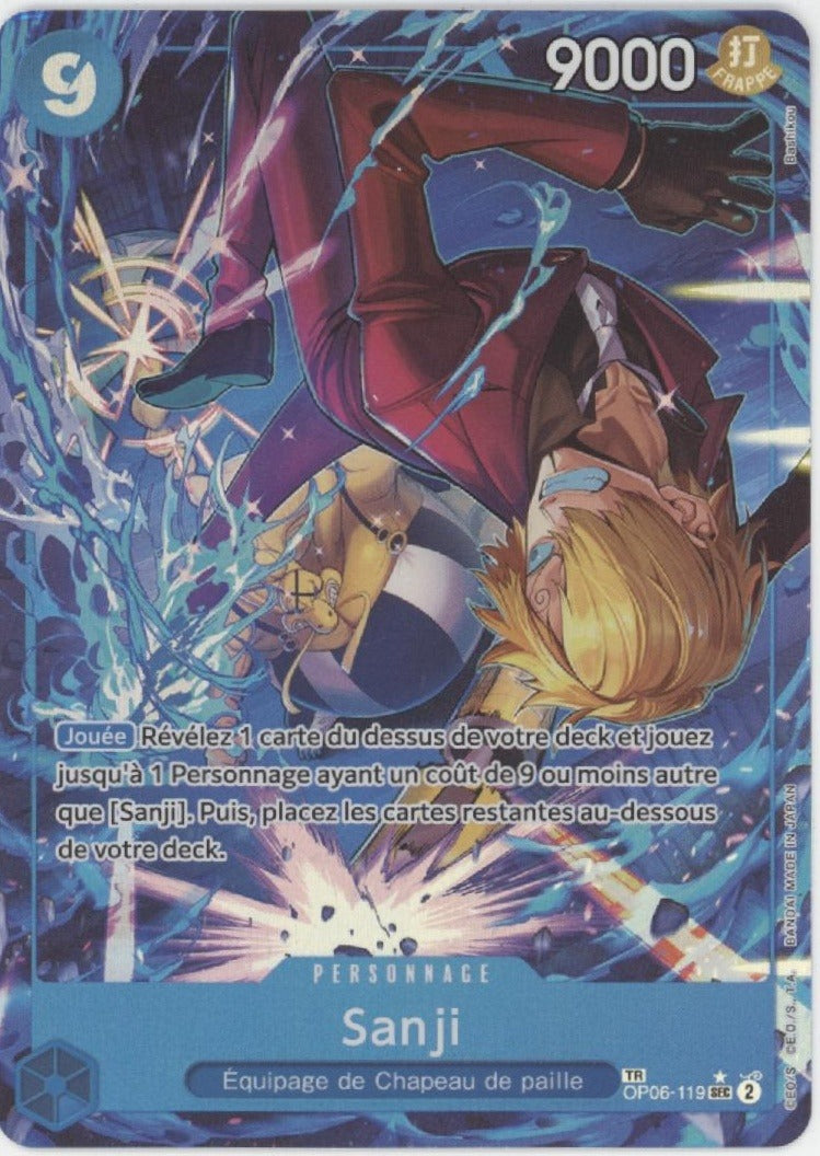 Sanji One Piece Card Game OP06 TR SEC French #119