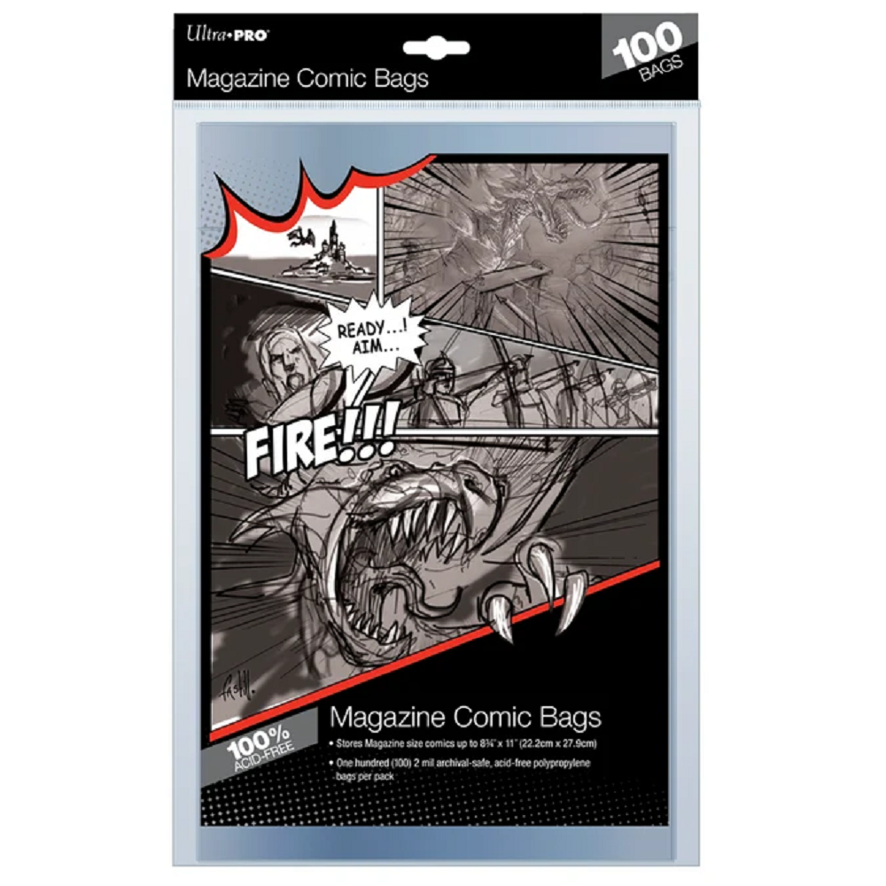 Ultra Pro: Magazine Size Comic Bags (100ct)