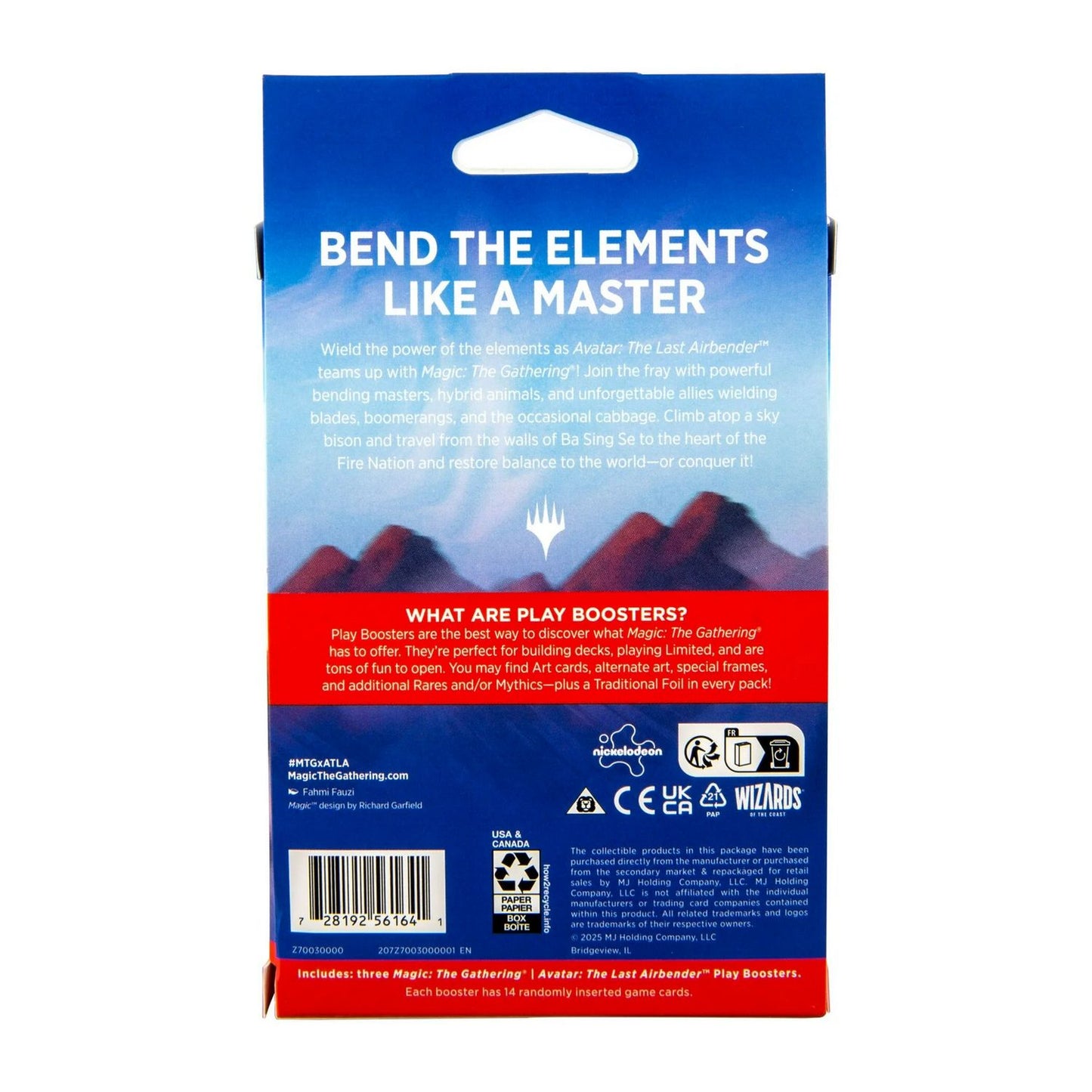 Magic the Gathering: Avatar The Last Airbender 3 Play Booster Pack Bundle