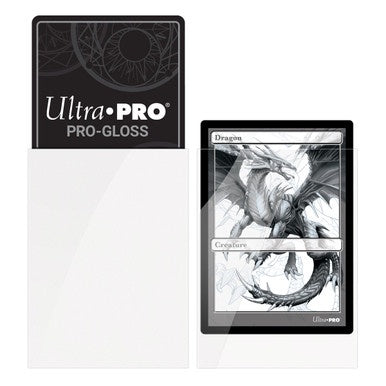 Ultra Pro: PRO-Gloss Standard Deck Protector Sleeves 50ct  (White)