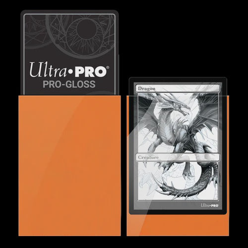 Ultra Pro: PRO-Gloss Standard Deck Protector Sleeves 50ct  (Orange)