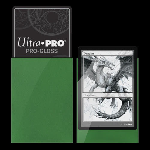 Ultra Pro: PRO-Gloss Standard Deck Protector Sleeves 50ct  (Green)