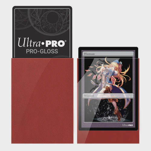 Ultra Pro: 60ct PRO-Gloss Small Deck Protector Sleeves (Red)