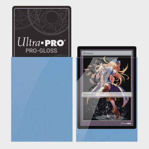 Ultra Pro: 60ct PRO-Gloss Small Deck Protector Sleeves (Light Blue)