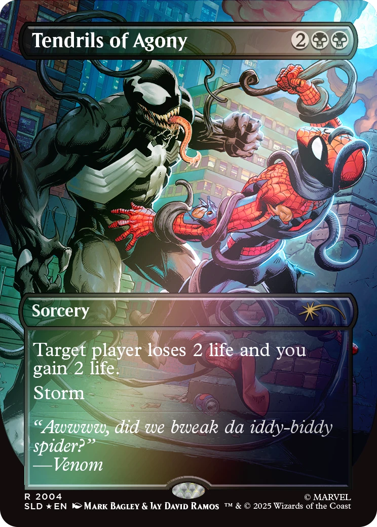 Magic the Gathering: Secret Lair x Marvel - Spider-Man: Venom Unleashed (Colors) [Rainbow Foil]