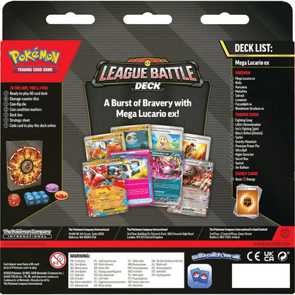 mega lucario pokemon cards Pokemon TCG: Mega Lucario ex League Battle Deck *Expected Release Date 06-19-2026