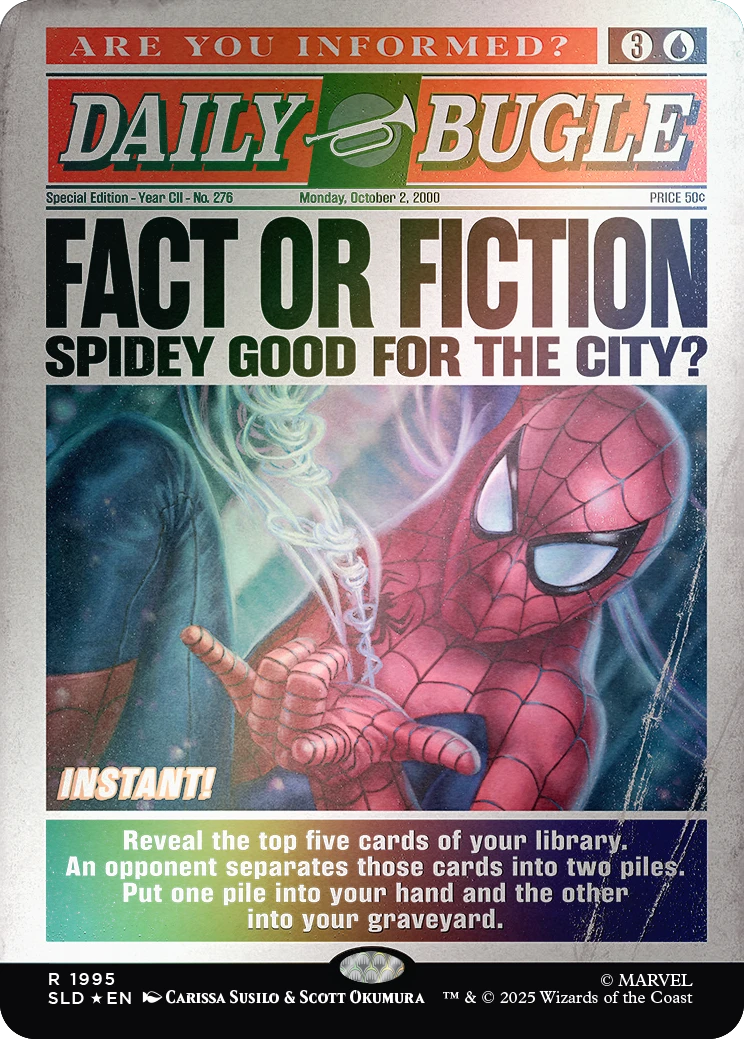 Magic the Gathering: Secret Lair x Marvel - Spider-Man: Daily Bugle Breaking News [Rainbow Foil Edition]