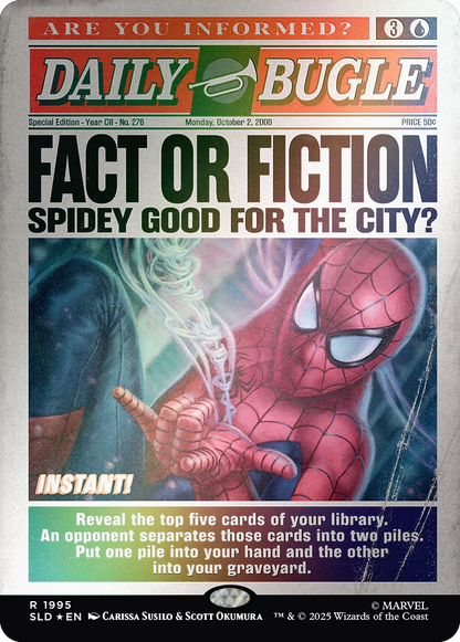 Magic the Gathering: Secret Lair x Marvel - Spider-Man: Daily Bugle Breaking News [Rainbow Foil Edition]