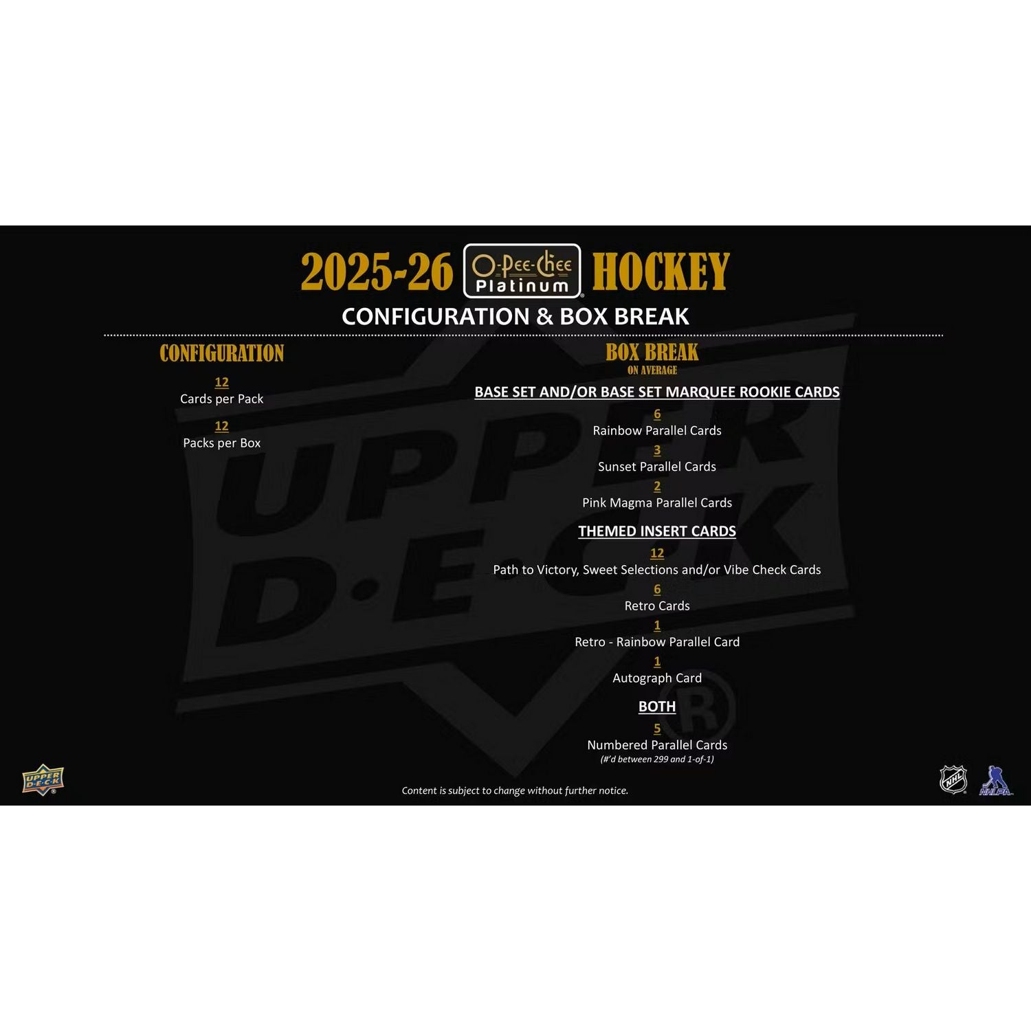 2025-26 Upper Deck O-Pee-Chee Platinum Hockey Hobby Box *Contact Us To Order*、Upper Deck、kayou