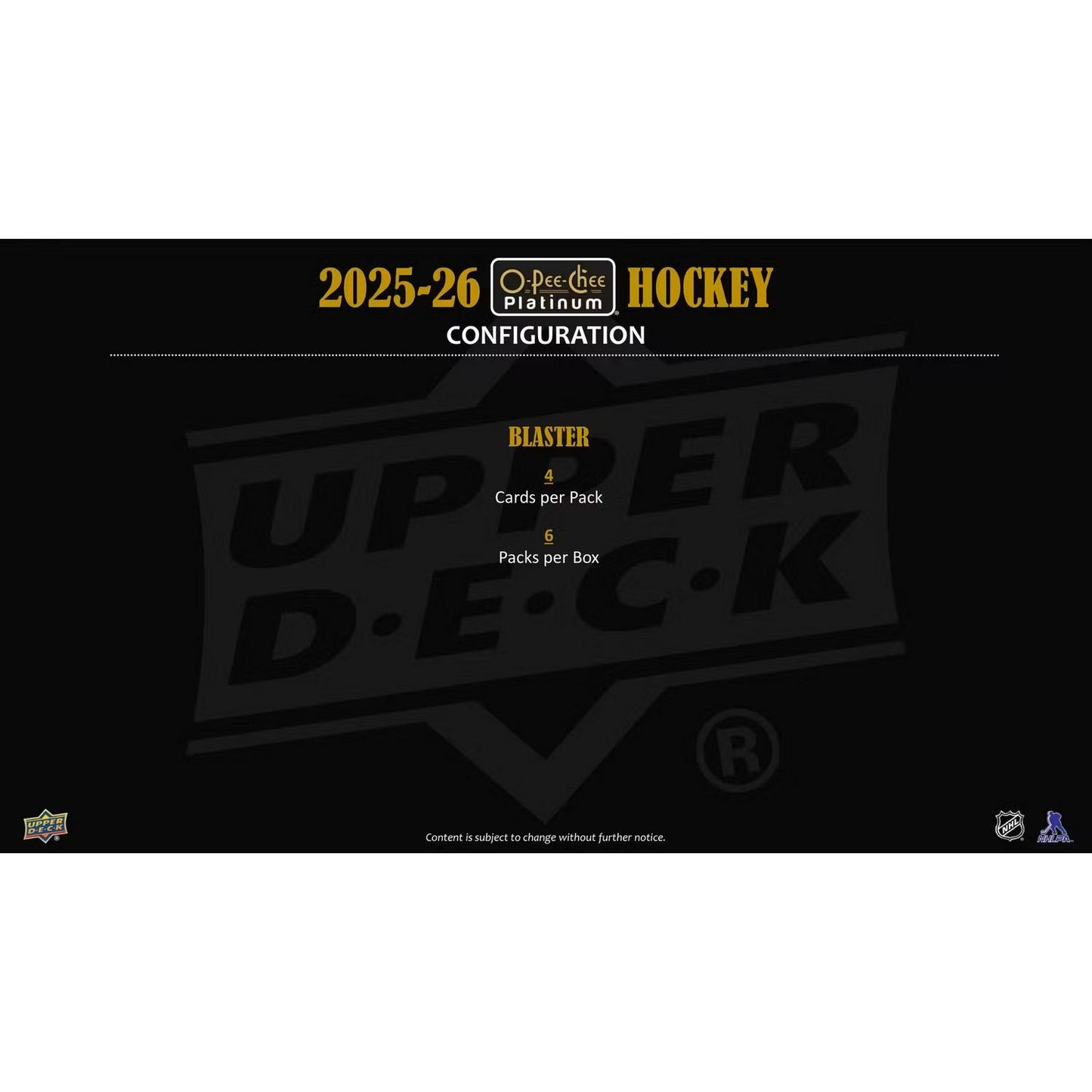 2025-26 Upper Deck O-Pee-Chee Platinum Hockey Blaster Box