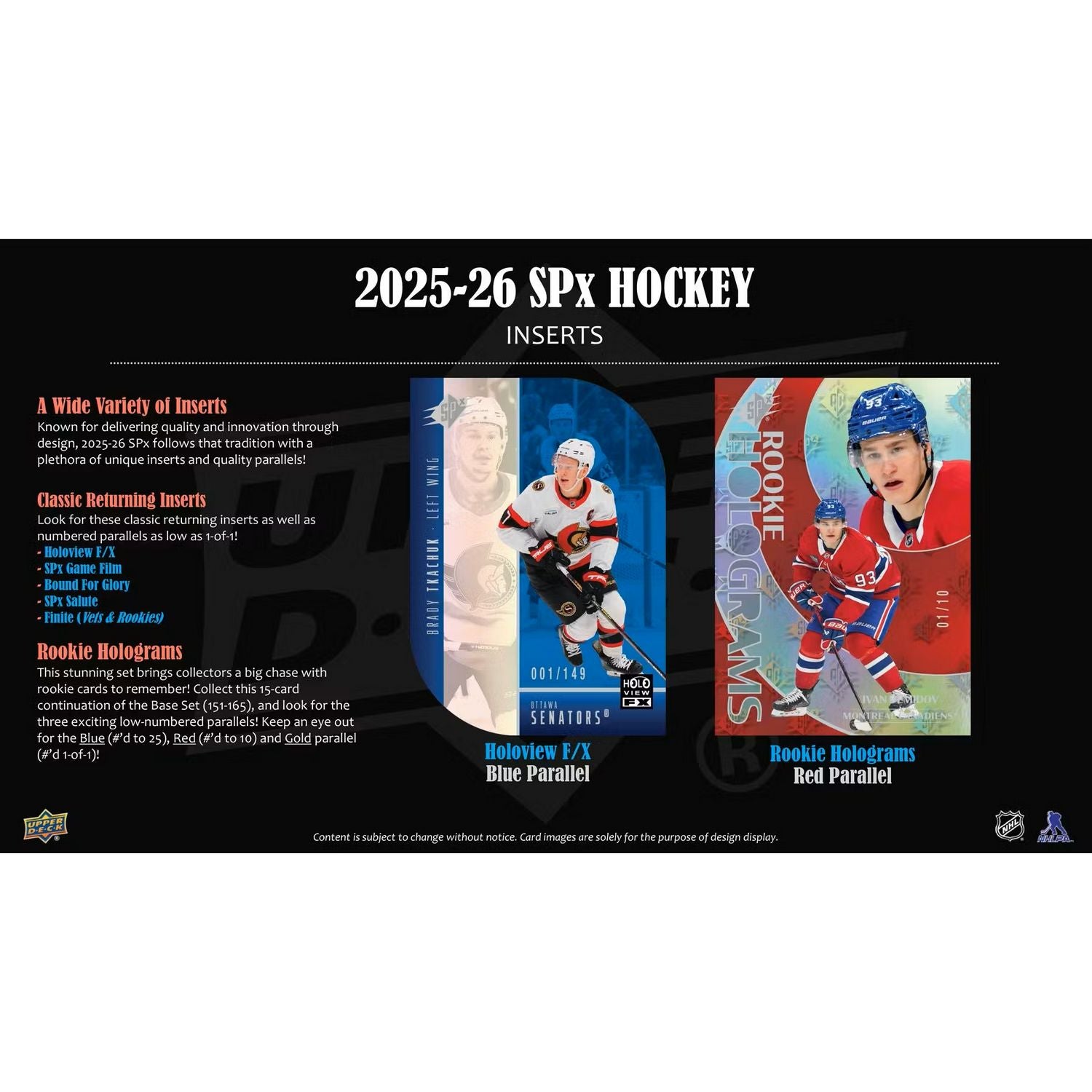 2025-26 Upper Deck SPx Hockey Hobby Box *Contact Us To Order*、Upper Deck、kayou