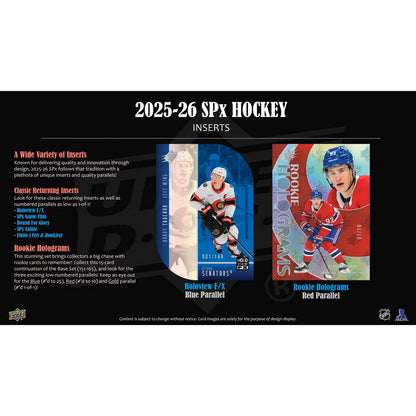 2025-26 Upper Deck SPx Hockey Hobby Box *Contact Us To Order*