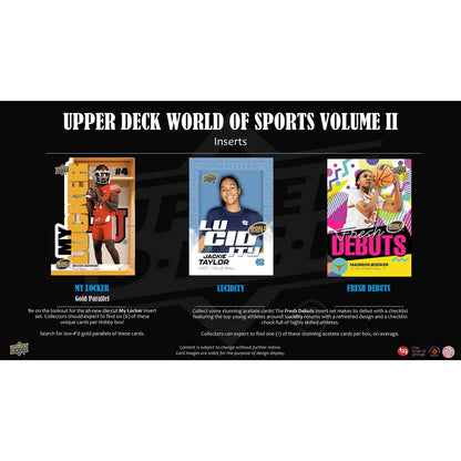 2025 Upper Deck World of Sports Volume 2 Multisport Hobby Box *Contact Us To Order*