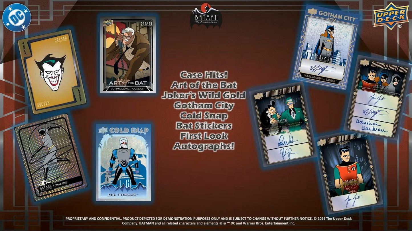 2026 Upper Deck Batman the Animated Series Hobby Box *Contact Us To Order*