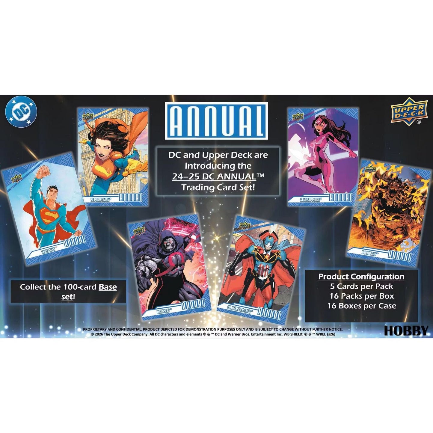 2024-25 Upper Deck DC Annual Hobby Box *Contact Us To Order*