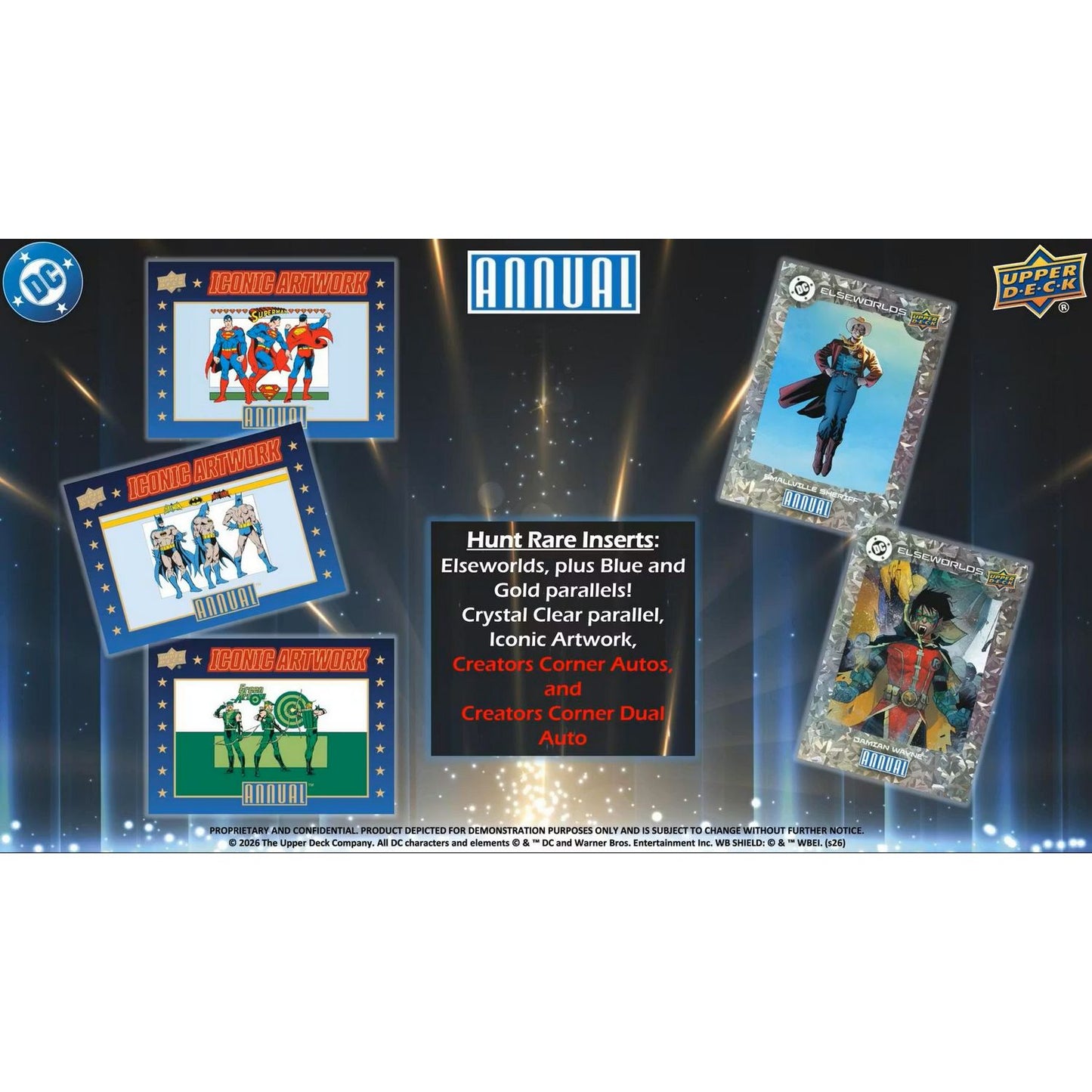 2024-25 Upper Deck DC Annual Hobby Box *Contact Us To Order*