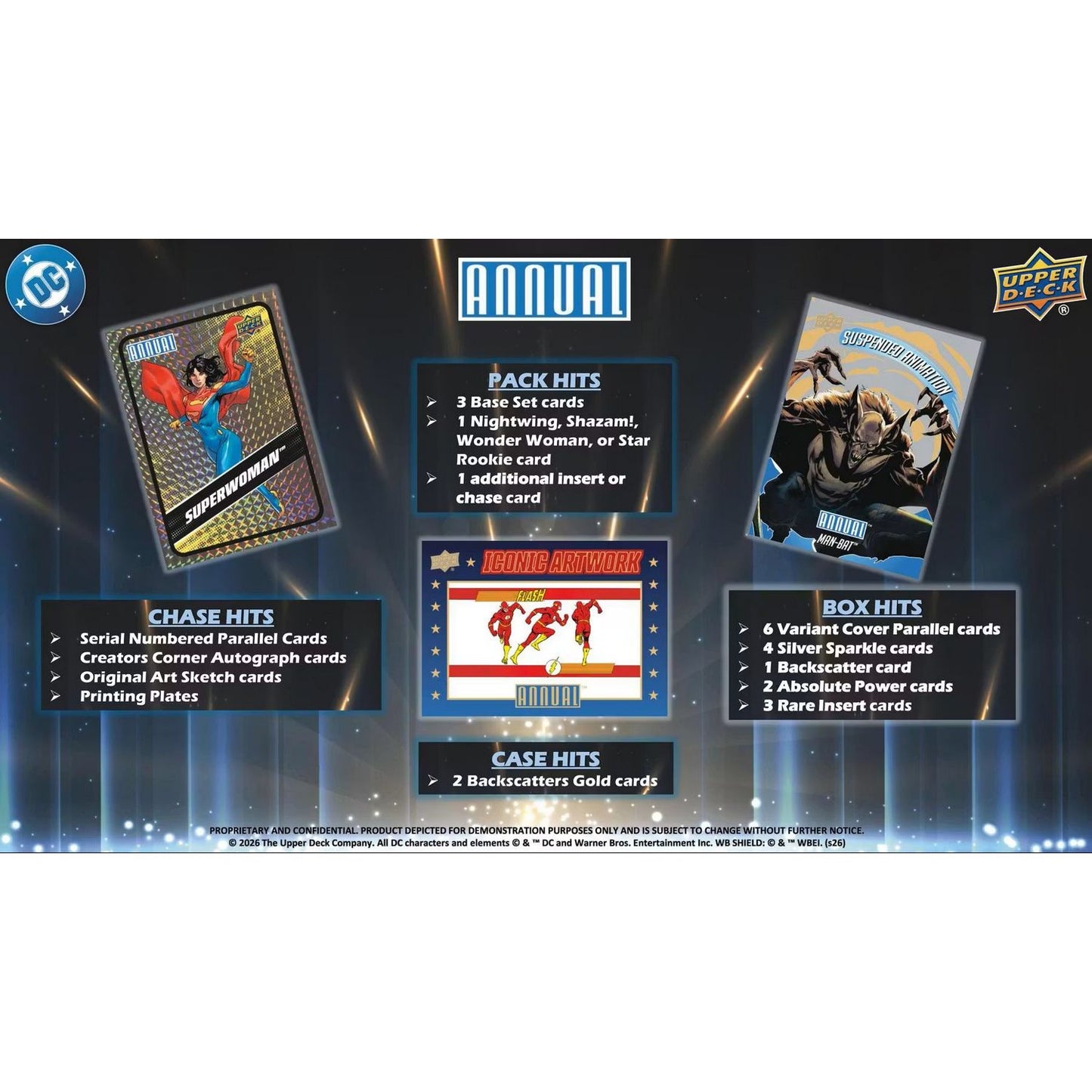 2024-25 Upper Deck DC Annual Hobby Box *Contact Us To Order*