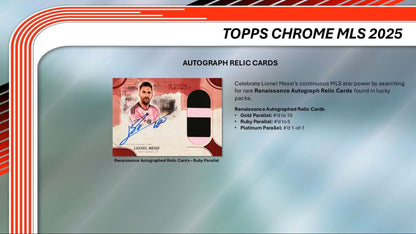 2025 Topps Chrome MLS Soccer Blaster Box