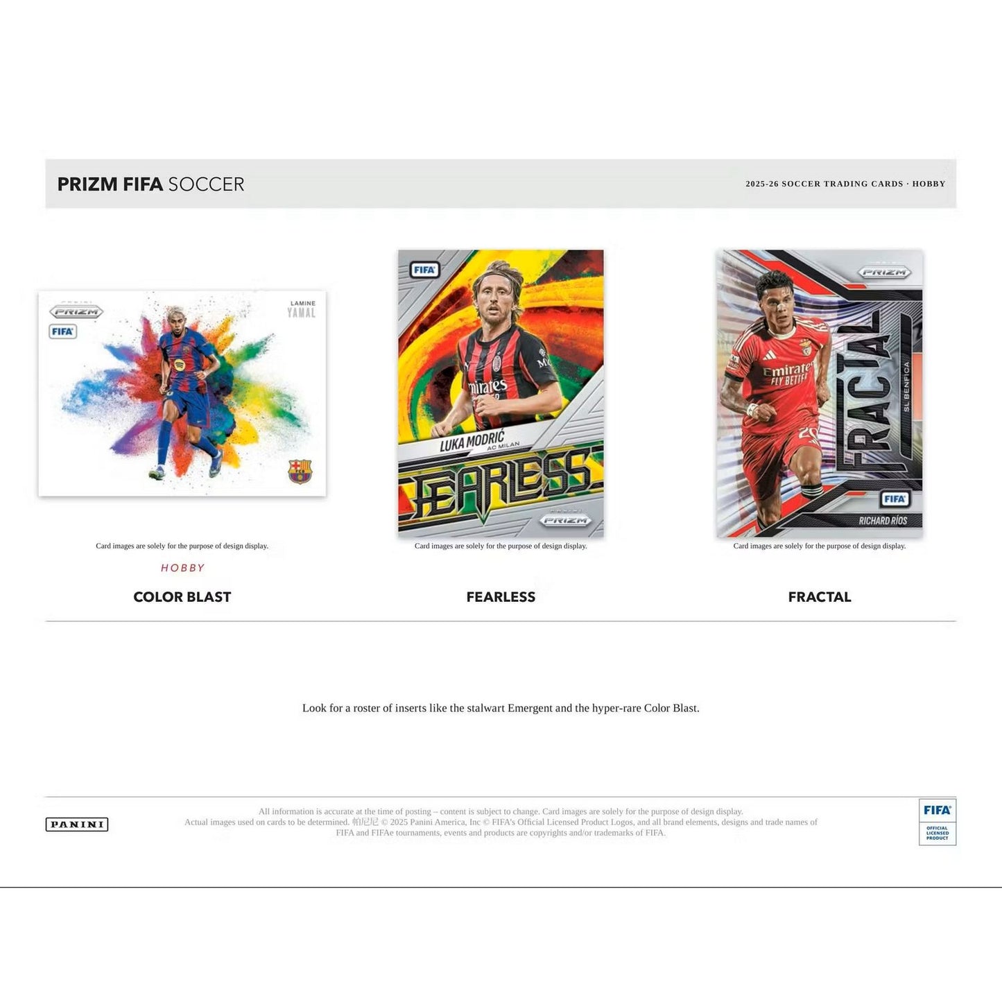 2025-26 Panini Prizm FIFA Soccer Hobby Box