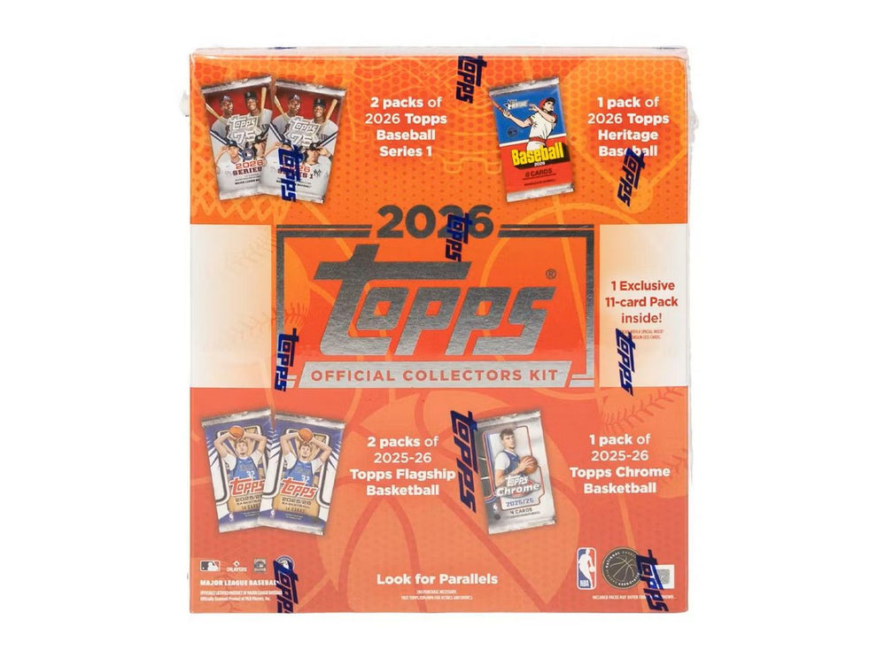 topps card sleeves 2026 Topps MLB x NBA Collector Kit