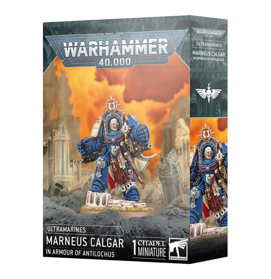 Warhammer 40K: Ultramarines - Marneus Calgar in Armour of Antilochus*Expected Release Date 11-8-2025*