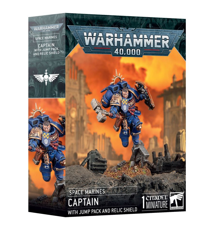 Warhammer 40K: Space Marines - Captain with Jump Pack and Relic Shield*Expected Release Date 10-25-2025*