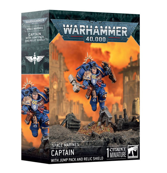 Warhammer 40K: Space Marines - Captain with Jump Pack and Relic Shield*Expected Release Date 10-25-2025*