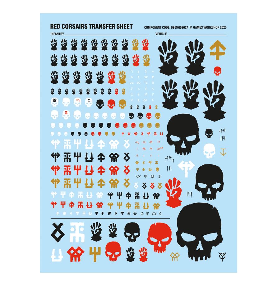 Warhammer 40K: Red Corsairs - Upgrades & Transfers*Expected Release Date 3-21-26