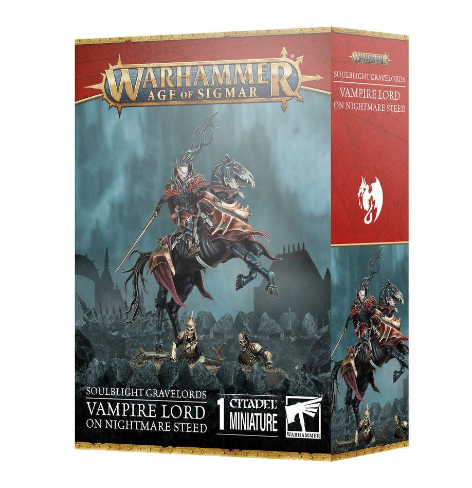 Warhammer Age of Sigmar: Soulblight Gravelords - Vampire Lord on Nightmare Steed - Collector Store LLC