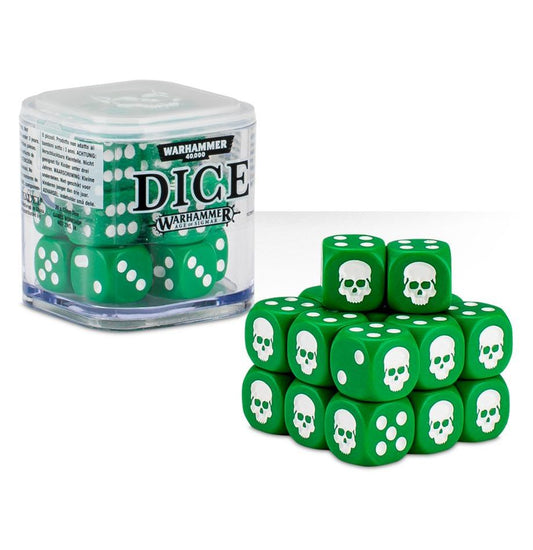 Warhammer: 12mm Dice Cube (Green)