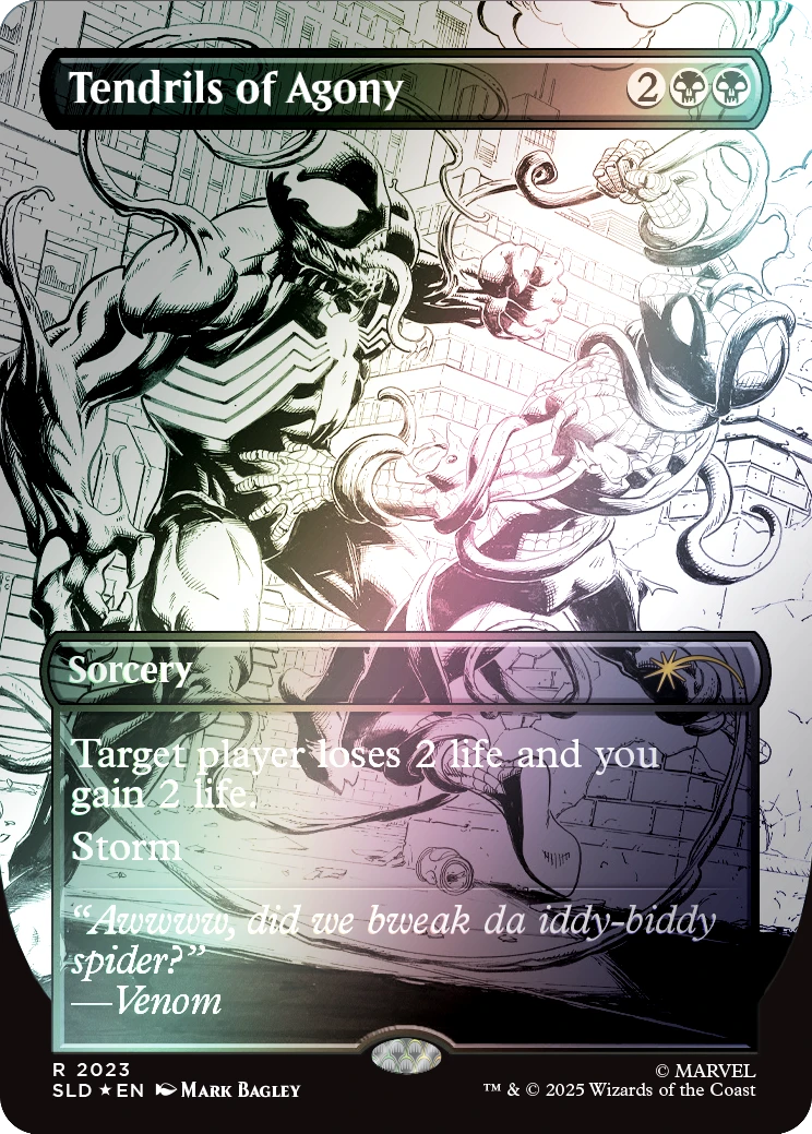 Magic the Gathering: Secret Lair x Marvel - Spider-Man: Venom Unleashed (Inks) [Rainbow Foil Edition]