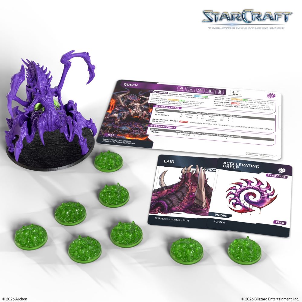 StarCraft Tabletop Miniatures Game: Zerg - Queen *Expected Release Date of August 2026*