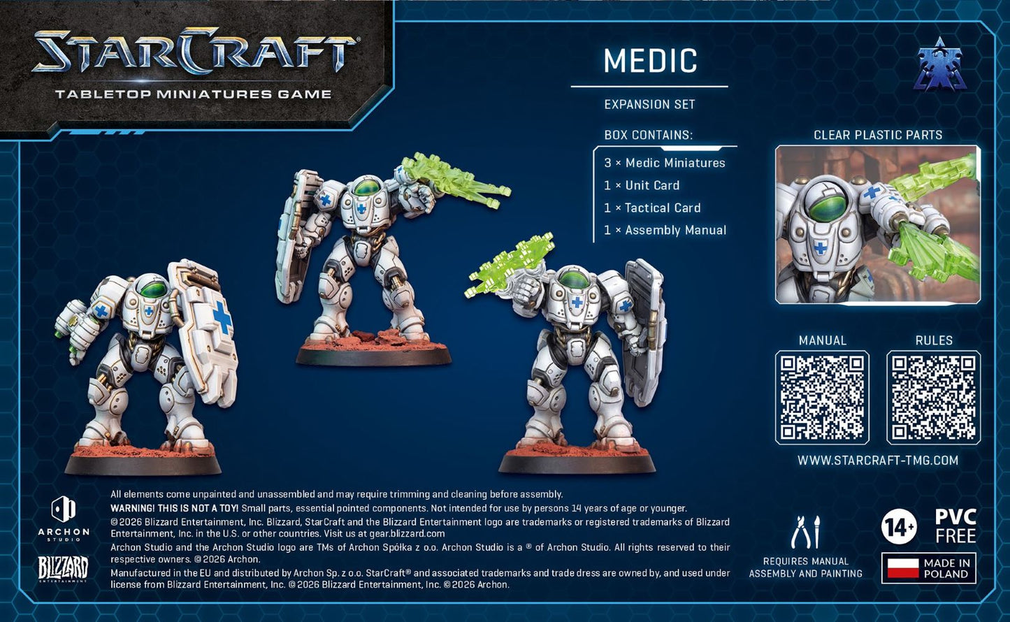 StarCraft Tabletop Miniatures Game: Terran - Medic *Expected Release Date of August 2026*