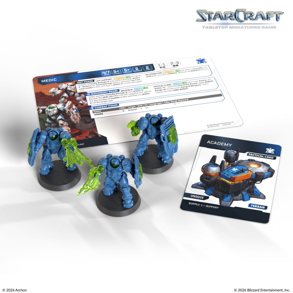 StarCraft Tabletop Miniatures Game: Terran - Medic *Expected Release Date of August 2026*