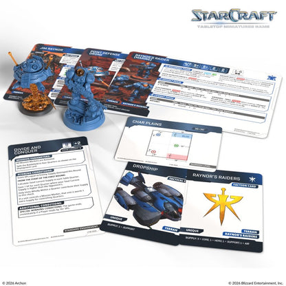 StarCraft Tabletop Miniatures Game: Terran - Jim Raynor & Point Defense Drone *Expected Release Date of 05-15-2026*