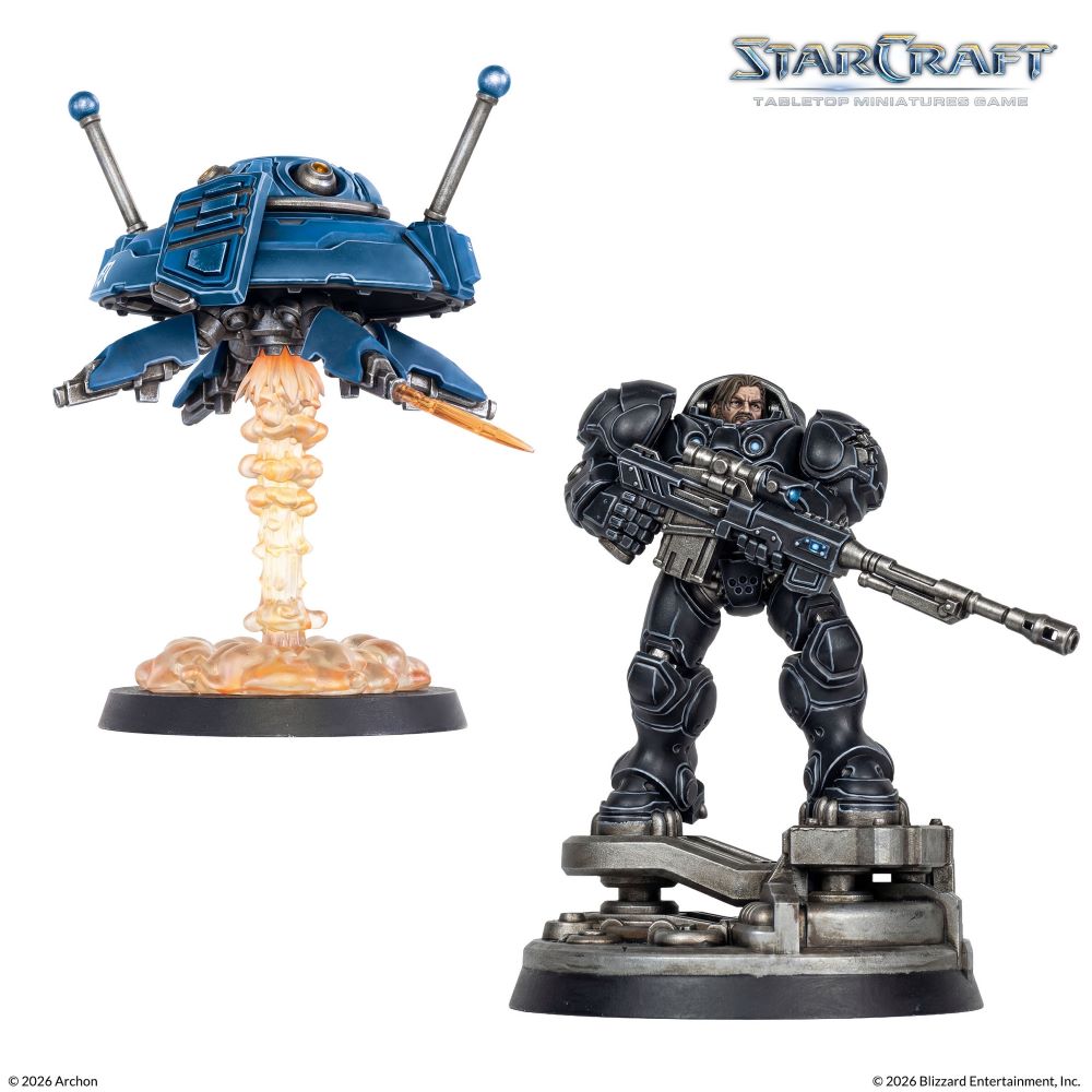 StarCraft Tabletop Miniatures Game: Terran - Jim Raynor & Point Defense Drone *Expected Release Date of 05-15-2026*
