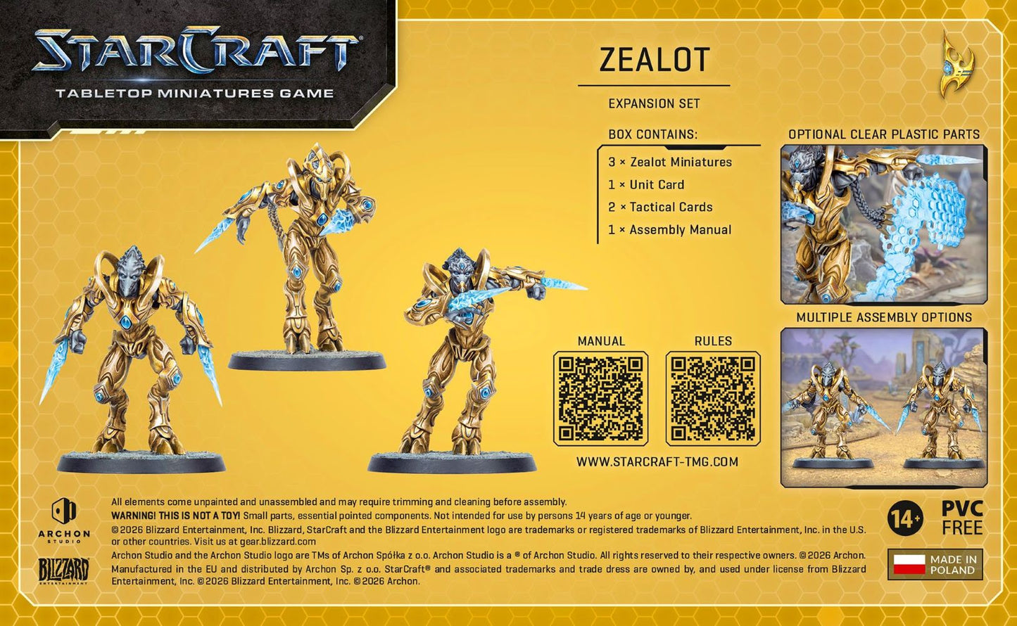 StarCraft Tabletop Miniatures Game: Protoss - Zealot *Expected Release Date of 05-15-2026*